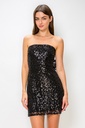 CD30355 LVSE VESTIDO LENTEJUELAS NEGRO