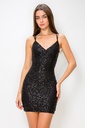 CD30385-1 LVSE VESTIDO CORTO NEGRO