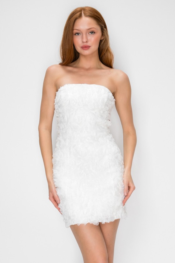 CD30925 LVSE VESTIDO CORTO BLANCO