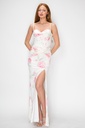 CD30933 LVSE VESTIDO CORSÉ BLANCO/ROSA