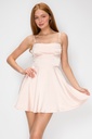 CD31043 LVSE VESTIDO SATIN CHAMPAGNE