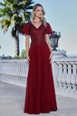3356-03 ADRA VESTIDO PLUS GALA VINO