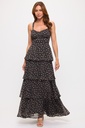 ED5229 LVSTY VESTIDO LARGO FLORAL NEGRO