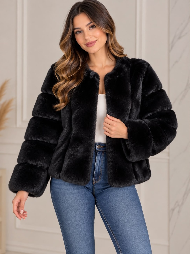 2206 WBG FASH ABRIGO PELUCHE NEGRO
