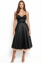 SD2546SP SYPN VESTIDO SATIN NEGRO/NUDE