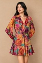 FD13284 DSFM VESTIDO CORTO FLORAL MULTI