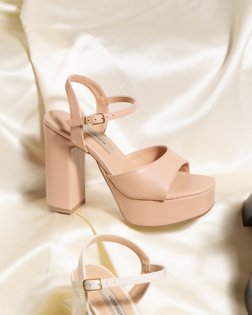 401005 VIAMARTE SANDALIA NUDE NAPA