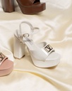 401004 VIAMARTE SANDALIA BLANCO VERNIZ