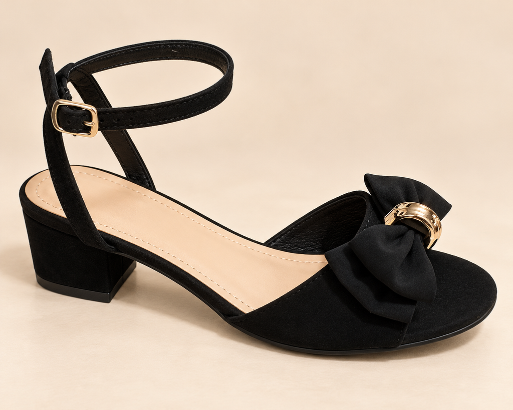 DELIA-9K LUCKY TOP SANDALIA NEGRO NOBUCK