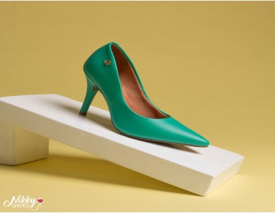 1184.1101 VIZZANO ZAPATO VERDE PELICA 