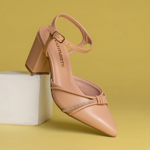 028013 VIAMARTE ZAPATO NUDE NAPA