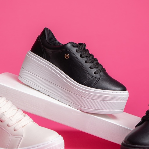 034002 VIAMARTE TENIS NEGRO B NAPA  