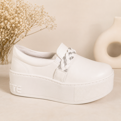 10508 VIAMARTE VANS BLANCO PLATA  NAPA