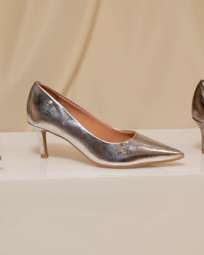 1456.200 VIZZANO ZAPATO PLATA METAL MILANO