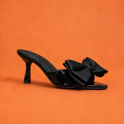 SUSAN-60 TOP MODA NEGRO MOÑA