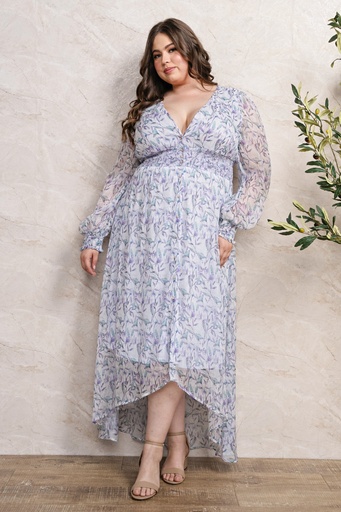 PM22371 SIBU VESTIDO LARGO PLUS CELESTE
