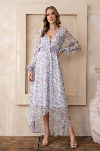 M22355 SIBU VESTIDO FLOREADO CELESTE
