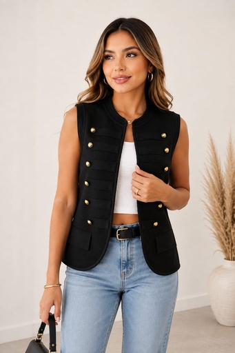 LV260 LVY CHALECO NAPOLEON LANA NEGRO