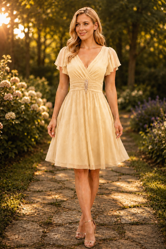 CA3106 CPCH VESTIDO GLITTER DORADO