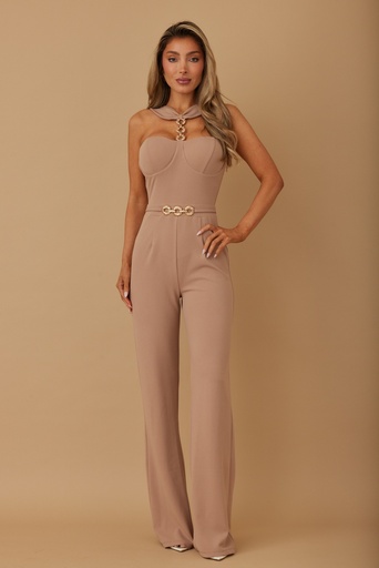 JP83521 VLTE ENTERIZO TIRANTES TAUPE