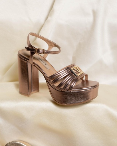 407005 VIAMARTE SANDALIA CAFE METAL