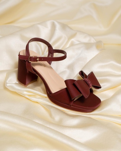SARAH-16X BLOSSOM SANDALIA VINO