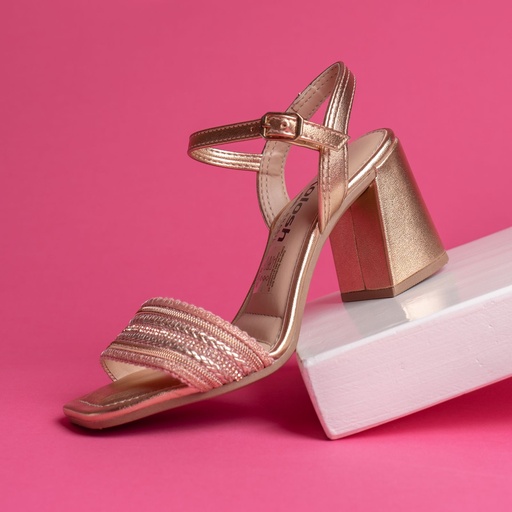 Y8362 DAKOTA SANDALIA ORO ROSA METAL