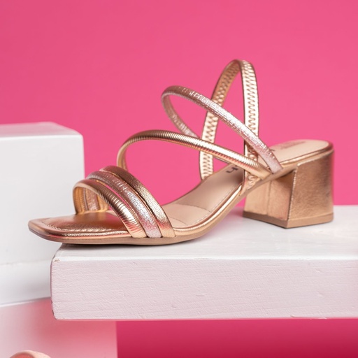 Y8291 DAKOTA SANDALIA ORO ROSA METAL