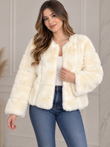 2206 WBG FASH ABRIGO PELUCHE CREMA