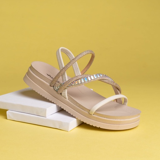 MB302 MISSISSIPI SANDALIA CREMA NAPA