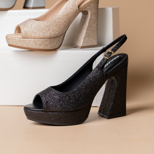818009 PICCADILLY SANDALIA NEGRO GLITTER