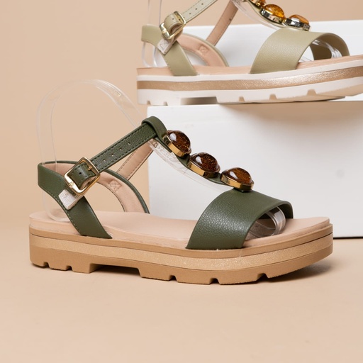 7132.155 MODARE SANDALIA VERDE OLI. NAPA