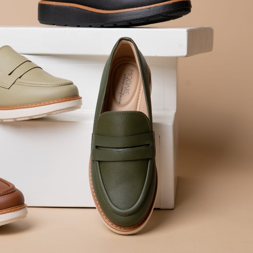 7400.100 MODARE MOCASINA VERDE OLIV. NAPA