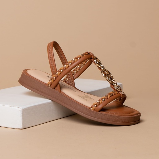 Y8771 DAKOTA SANDALIA CAMEL NAPA