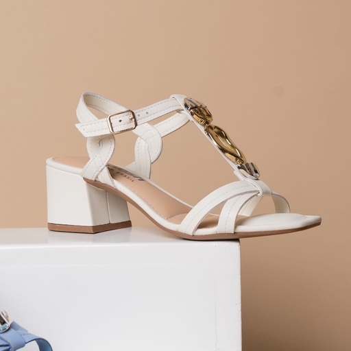 Y8941 DAKOTA SANDALIA CREMA NAPA