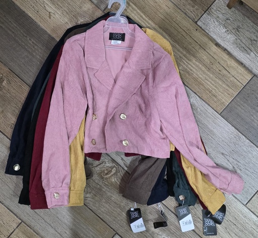 SACO CORTO CORDUROY MULTICOLOR