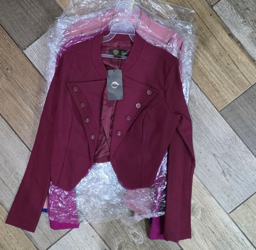 SACO CORTO BOTONES MULTICOLOR