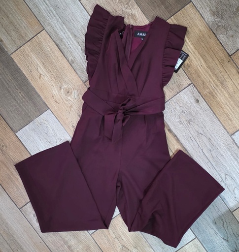 ENTERIZO AMARA VINO SIN MANGAS