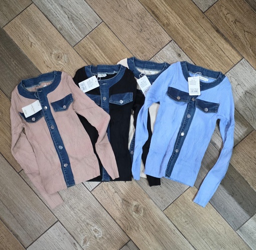 SUETER STRECH COMBINADO LONA MULTICOLOR