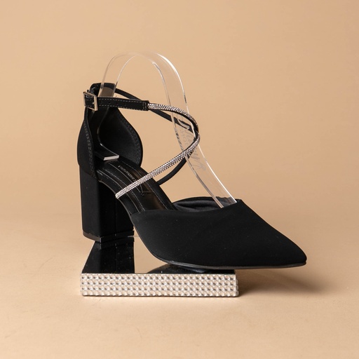 028020 Viamarte Zapato Negro Nobuck