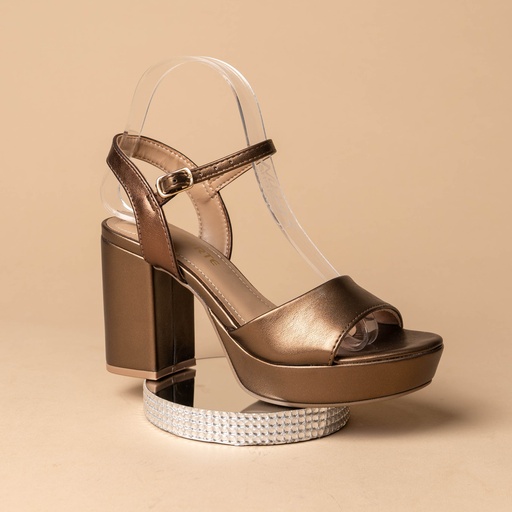 141006 VIAMARTE SANDALIA BRONCE METALIZADO
