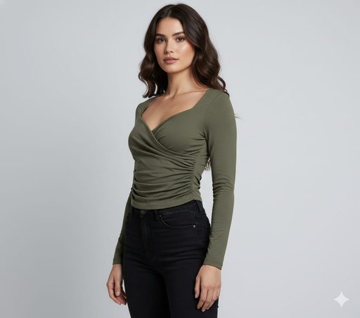 LC6420 COLLECTION BLUSA MANGA L. OLIVA