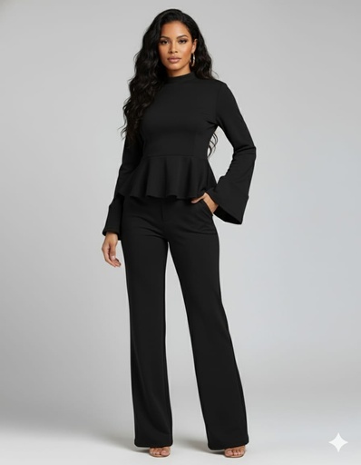 MM25127 MUYMUY CONJUNTO NEGRO