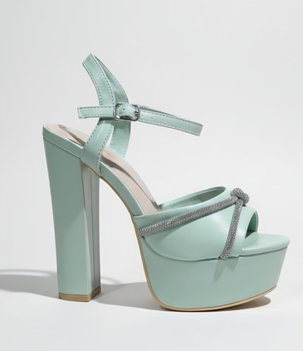 SKYLINE673 PAZZLE SANDALIA VERDE NAPA