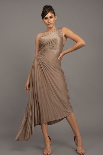 RVD4093 ROSEVELVET VESTIDO LARGO TAUPE