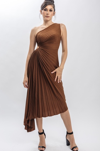 RVD4093 ROSEVELVET VESTIDO LARGO CHOCOLATE