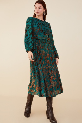 HY8980 HAYDEN VESTIDO LARGO VERDE