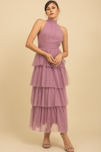 RVD6134 ROSEVELVET VESTIDO LARGO LAVANDA