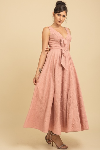 RVD6454 ROSEVELVET VESTIDO LARGO ROSA