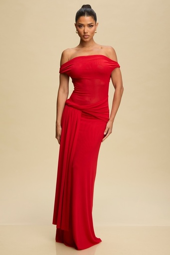 LD11804 LUXXEL VESTIDO LARGO ROJO